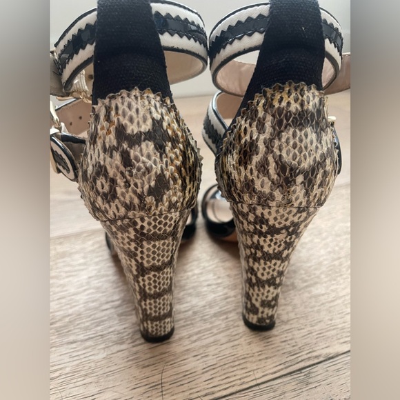 Pour La Victoire Snakeskin Heels - Picture 4 of 4